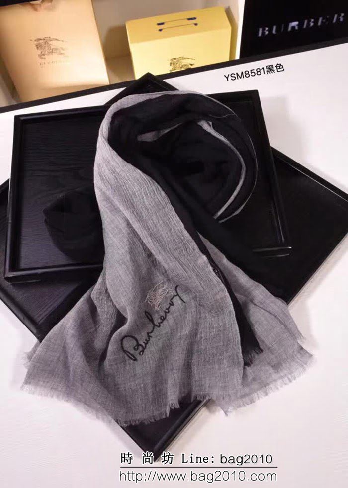 BURBERRY巴寶莉 官網同步 最新純羊絨超薄款圍巾 YSM8581 LLWJ6170